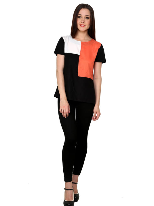 Pannkh Women's Colour Block Top