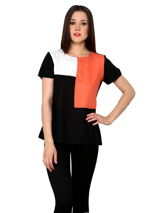 Pannkh Women's Colour Block Top