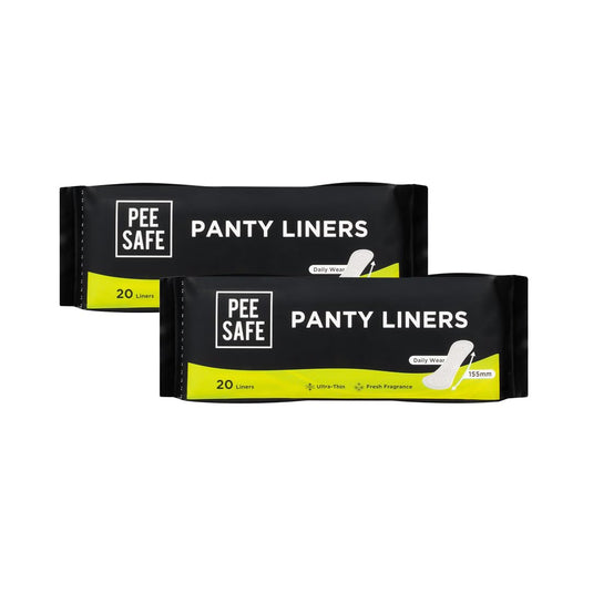 PEESAFE Panty Liners For Women Daily Use with Aloe Vera - Pack Of 100