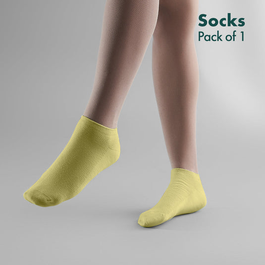 Green-ific! Unisex Socks, 100% Organic Cotton, Ankle Length, Pack of 1