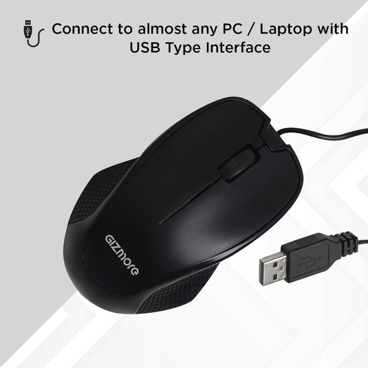 GIZMORE M002 USB Wired Optical Mouse