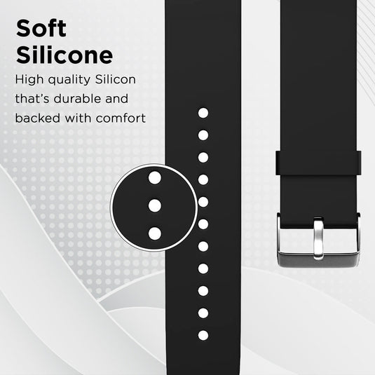 GIZMORE 22MM Silicone Strap Compatible with Multiple Watches