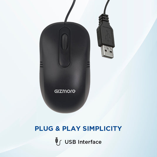 GIZMORE M001 USB Wired Optical Mouse