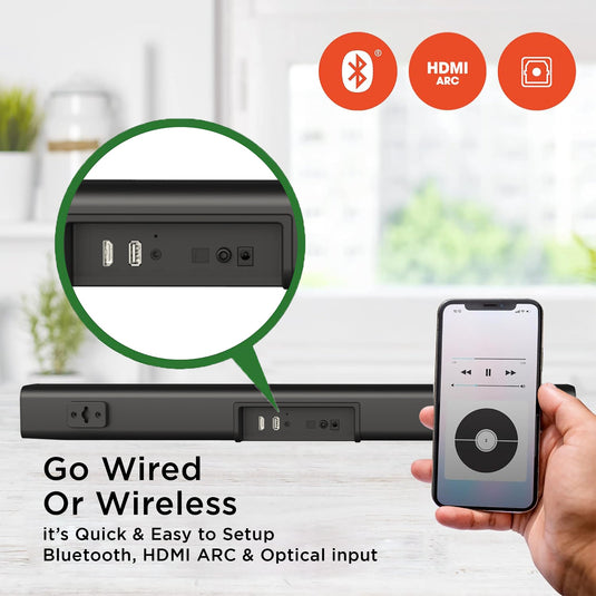 GIZMORE BAR6000 60W RMS Wired Soundbar