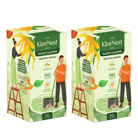 Kleenest 1.5 Litre Starter Kit – Tropical Breeze Floor Cleaner Pack of 2