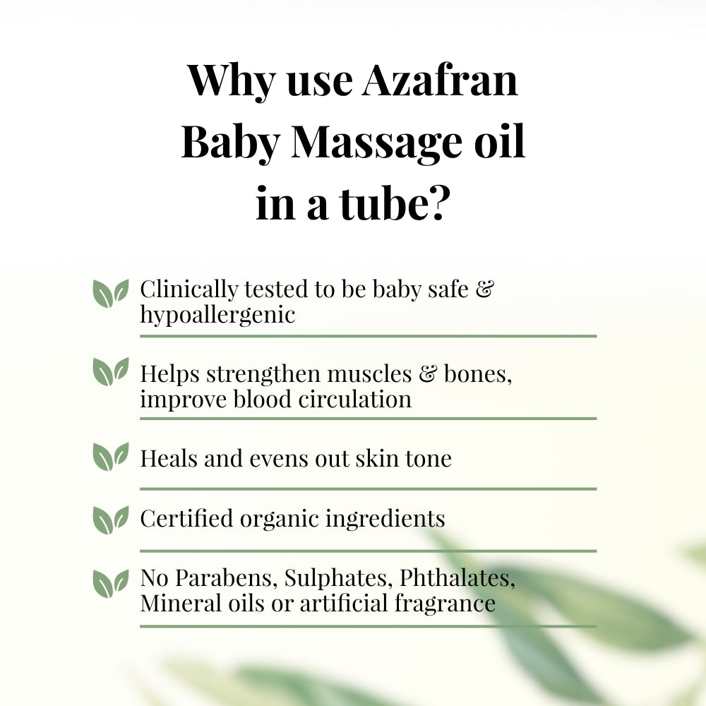 Azafran Organic Baby Massage oil