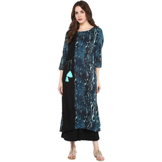 Pannkh Women's Abstract Print Kurta