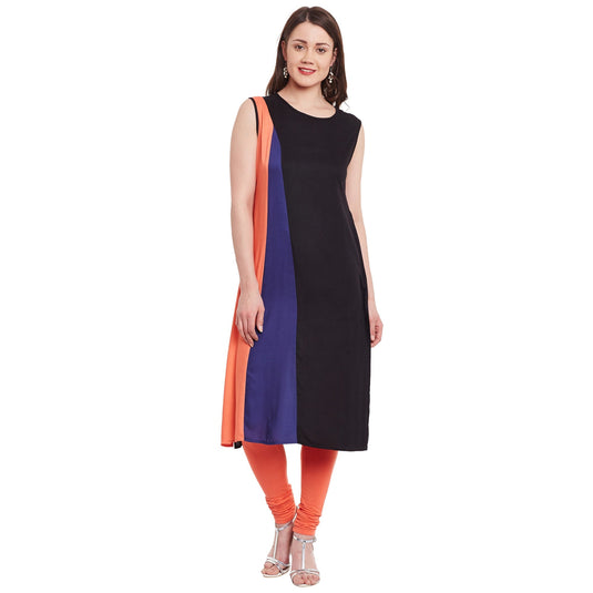 Triple Color-Block Kurta