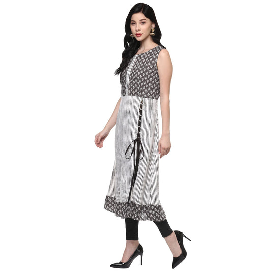 Pannkh Women's Kurta With Drawstring