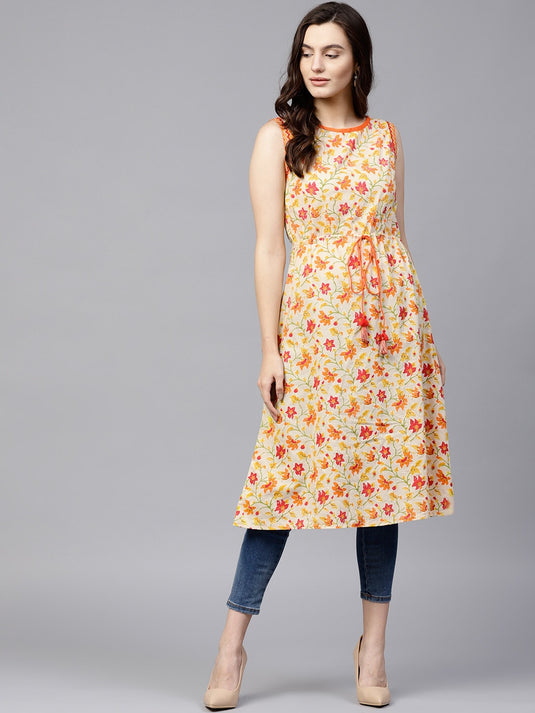 Pannkh Women's Paisly Printed Kurta