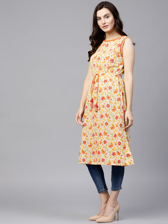 Pannkh Women's Paisly Printed Kurta