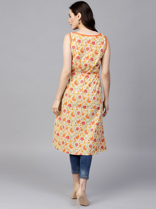 Pannkh Women's Paisly Printed Kurta