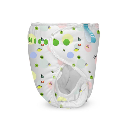 Bumberry New & Improved Smart Nappy For New Born Baby (LXL |10-18 months) FruityLime| Holds Upto 3Pees With Extra Absorbtion & 100% Leak Protection All in One Cloth Diaper For JustBorns - TRY ME PACK