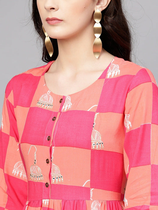 Bright Printed Pocket Kurta