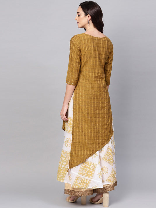 Handloom Lurex Double Layer Kurta