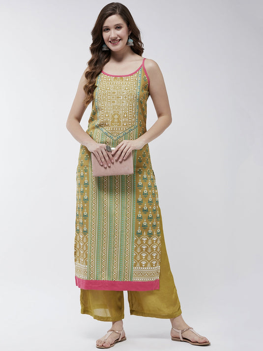 Jaipur Haat Strappy Placement Kurta