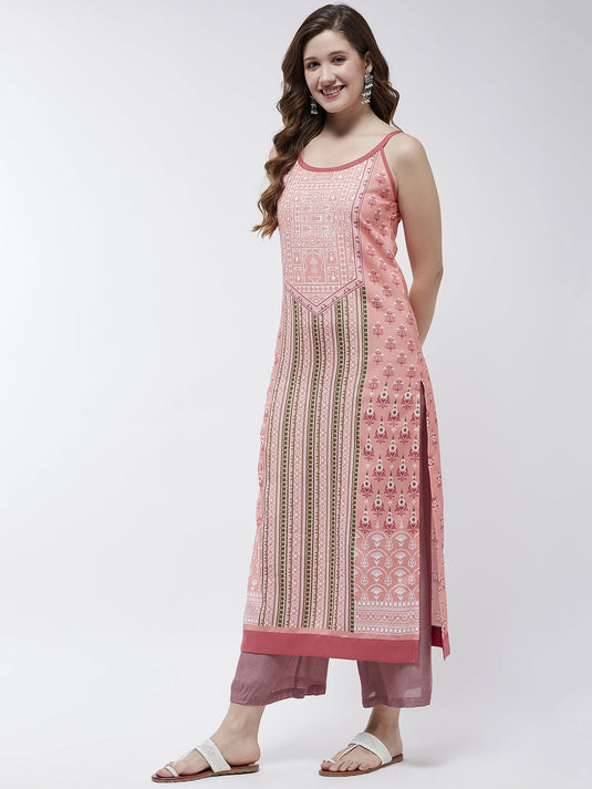 Jaipur Haat Strappy Placement Kurta