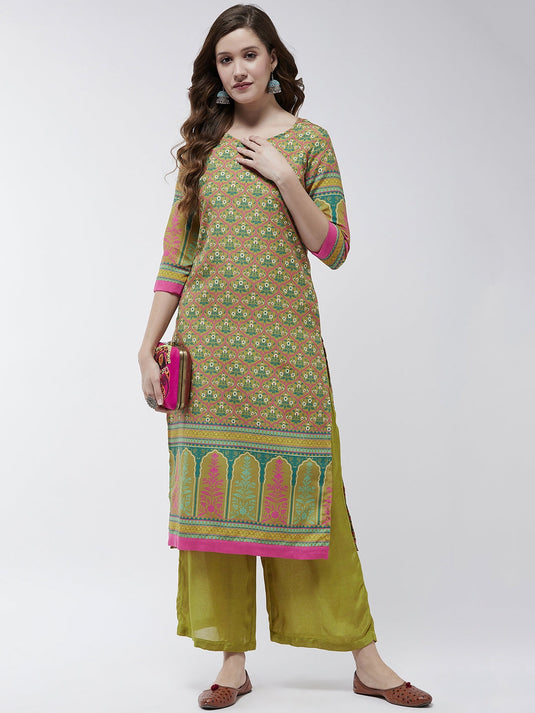 Jaipur Haat Placement Allover Kurta