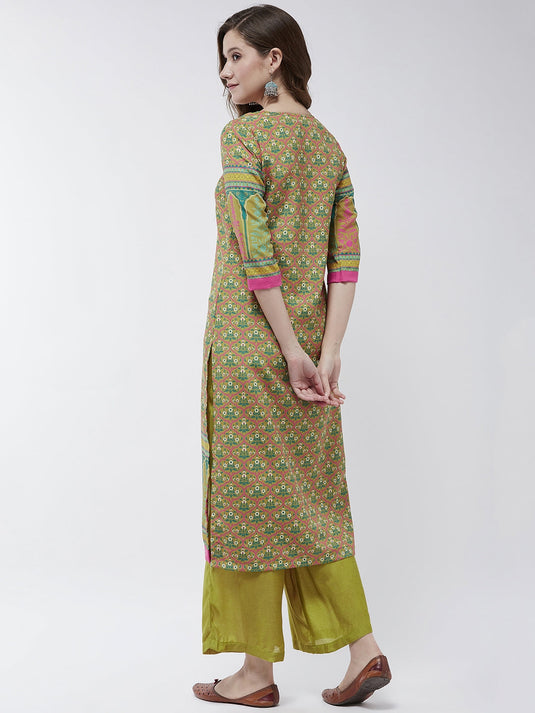 Jaipur Haat Placement Allover Kurta