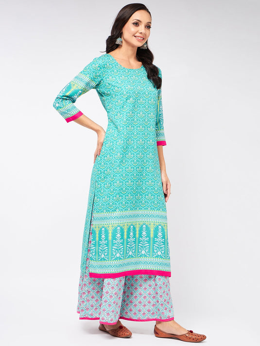 Jaipur Haat Placement Allover Kurta