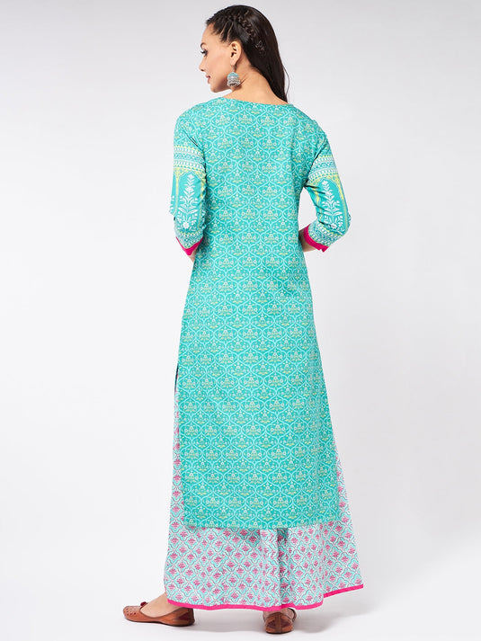 Jaipur Haat Placement Allover Kurta