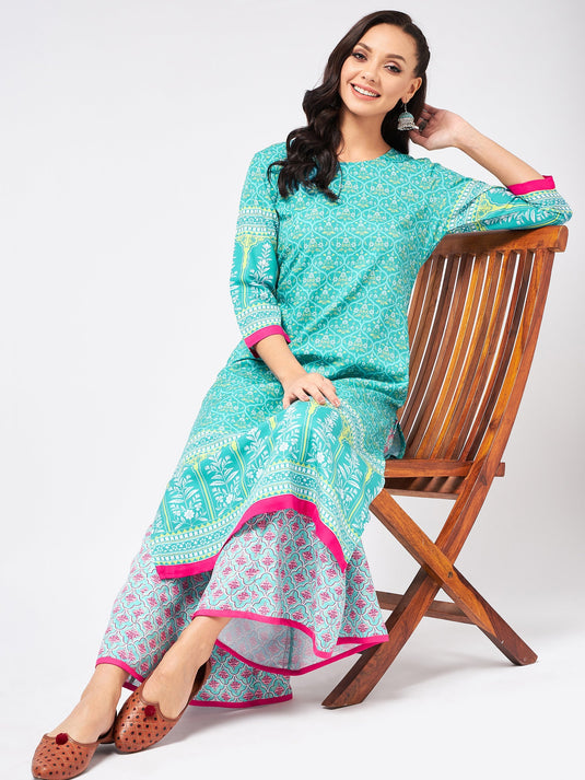 Jaipur Haat Placement Allover Kurta