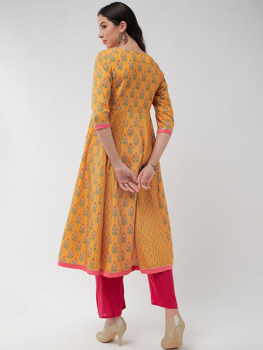 Wedding Inspired Digital Printed Kalidaar Flared Kurta