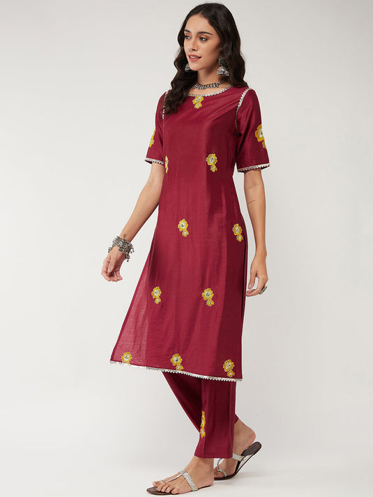 Fusion Embroidered Kurta