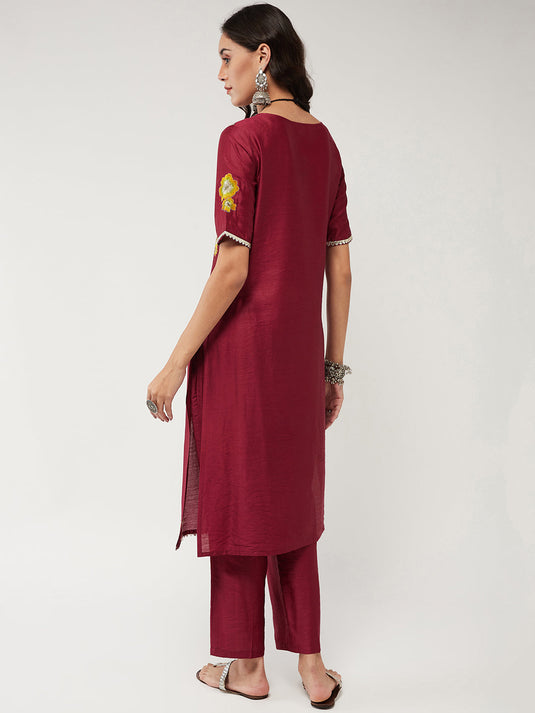 Fusion Embroidered Kurta