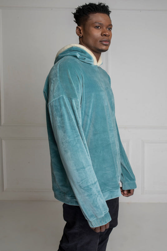 Turquoise Oversized Hoodie