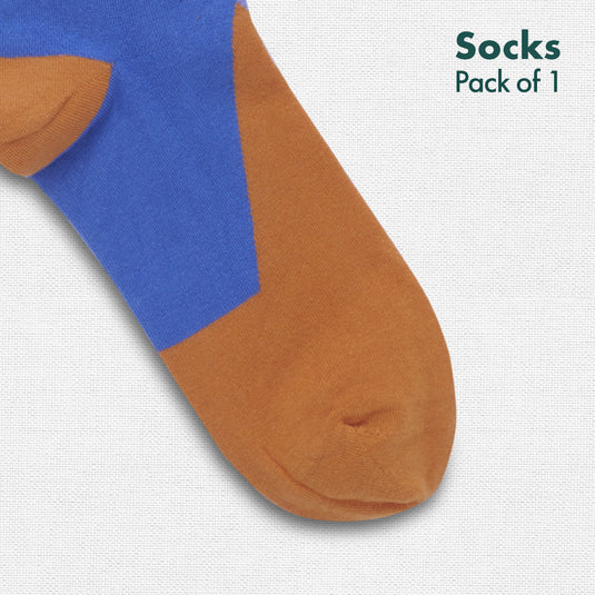 Orange'd! Unisex Socks, 100% Organic Cotton, Ankle Length, Pack of 1