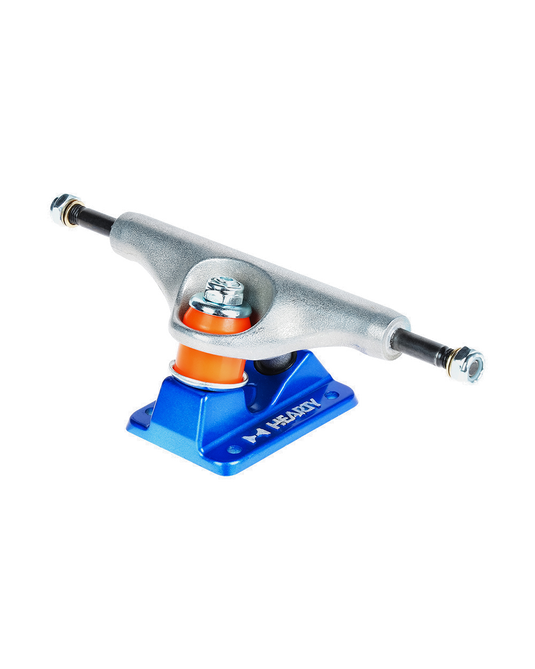 Hearty Skateboard Trucks- TorvX SERIES-  Raw/Metallic Blue