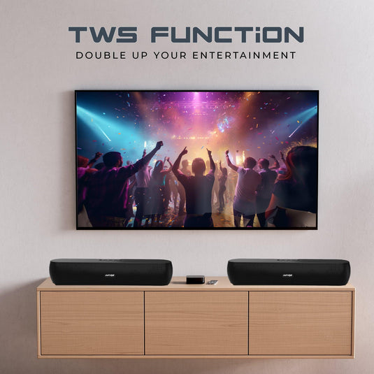 FireBar 12 upto 10 Hours PlayTime, Surrounding Sound With 52mm Drivers 12W Soundbar - iNFiRe