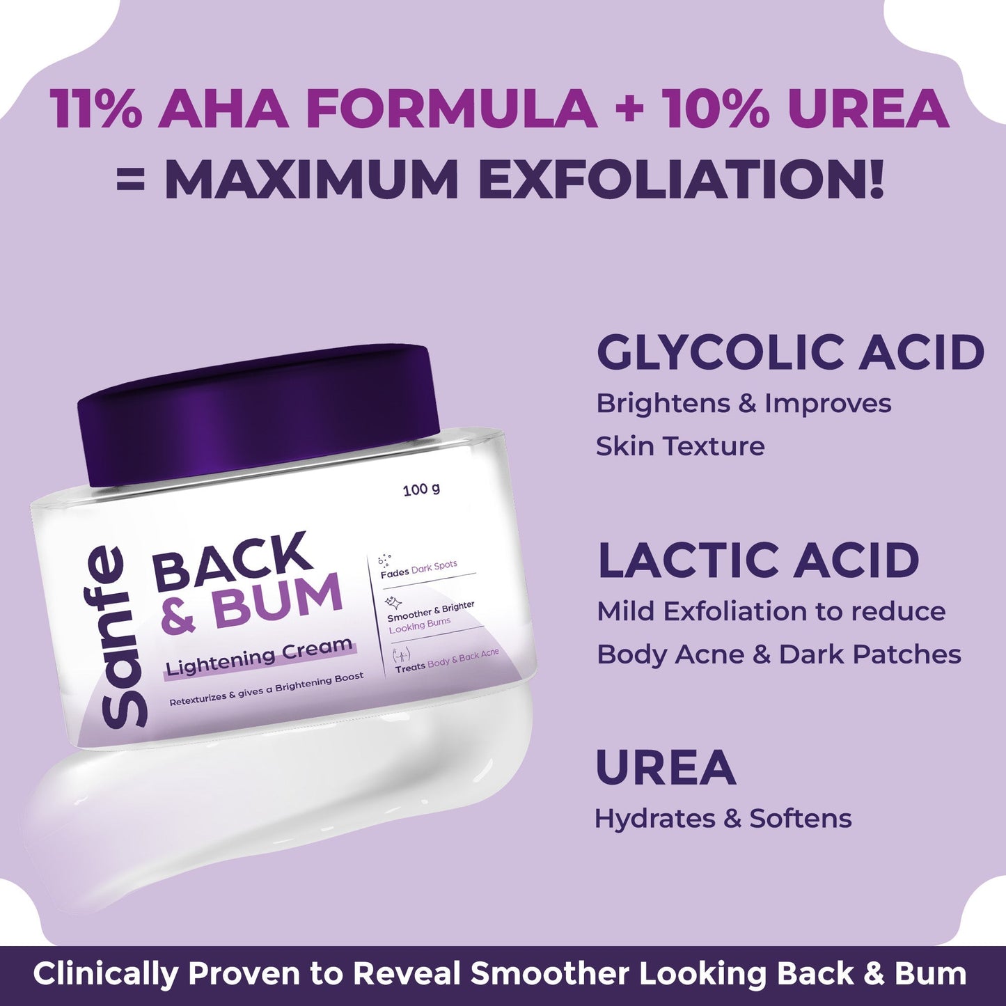 Back and Bum lightening Cream - 200gm