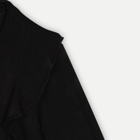 Bamboo Fabric Girl's Front Ruffle Top | Anti-bacterial, Anti-viral Collection