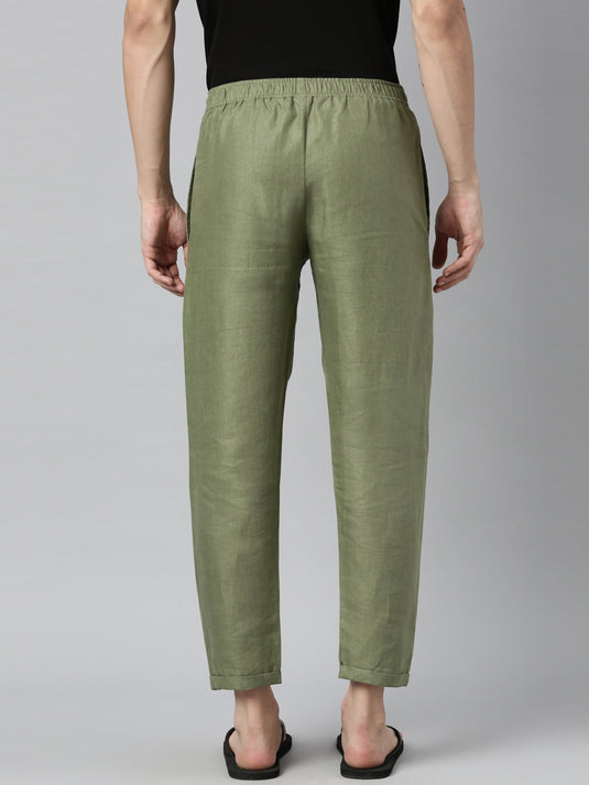 Men Regal Olive Hemp Yoga Pant