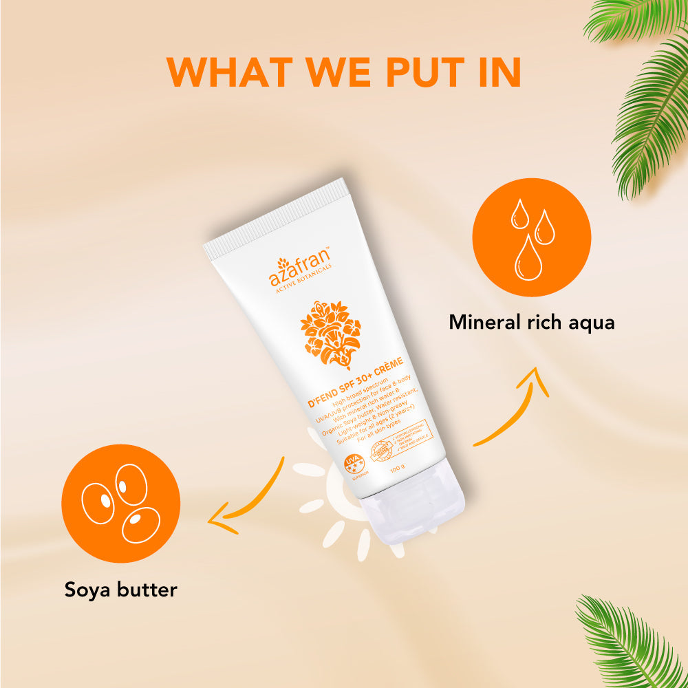 D‚Äôfend SPF 30 Non-toxic plant-based sunscreen