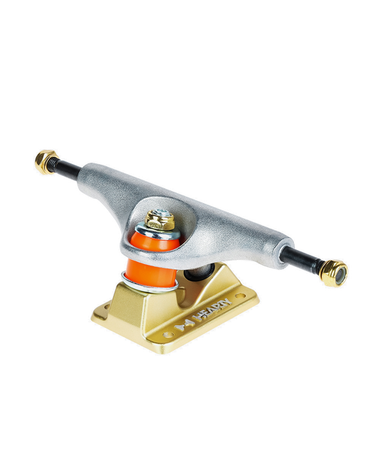Hearty Skateboard Trucks- TorvX SERIES-  Raw/Gold