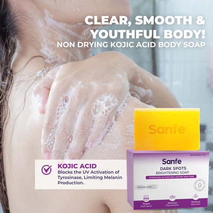 Sanfe Kojic Acid Soap for Dark Spots & Pigmentation