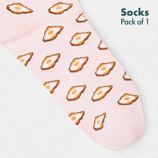 BAE! Before Anyone Egg! Series 1! Unisex Socks, 100% Organic Cotton, Ankle Length, Pack of 1