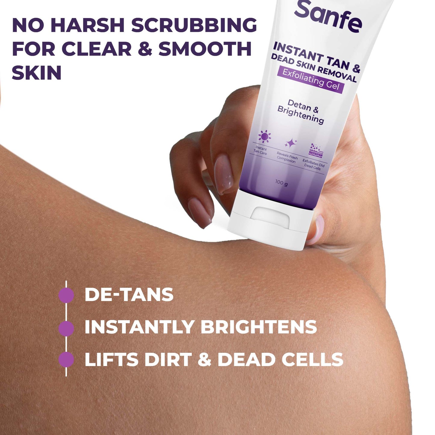 Sanfe Instant Tan & Dead Skin Removal Exfoliating Gel