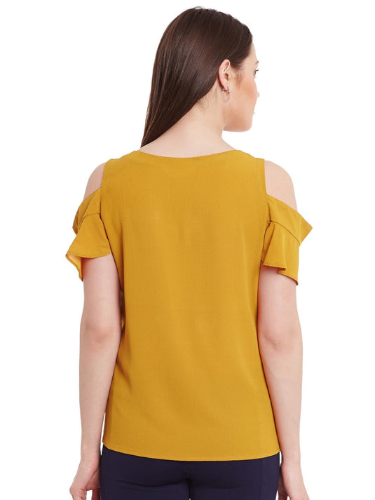 Flared Cold-Shoulder Top