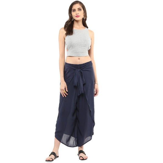 Front Knot Dhoti Trouser