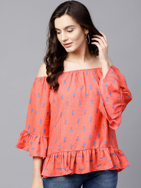 Quirky Off Shoulder Top