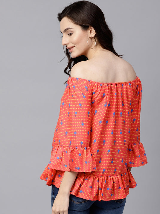 Quirky Off Shoulder Top