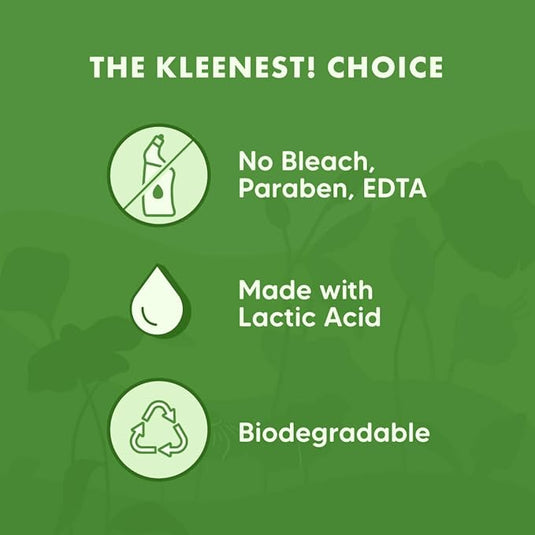 Kleenest Bathroom Cleaner and Toilet Cleaner Combo, Zero Bleach, Plant-Based, Rose Fragrance