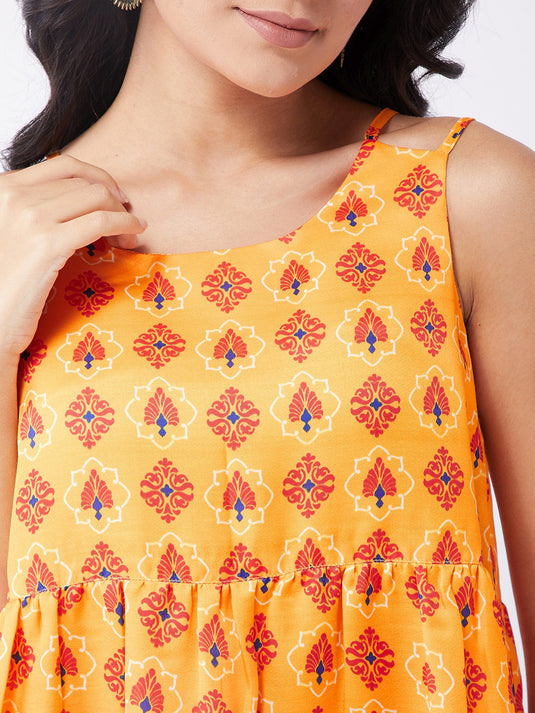 Kasturi Digital Printed Sleeveless Top