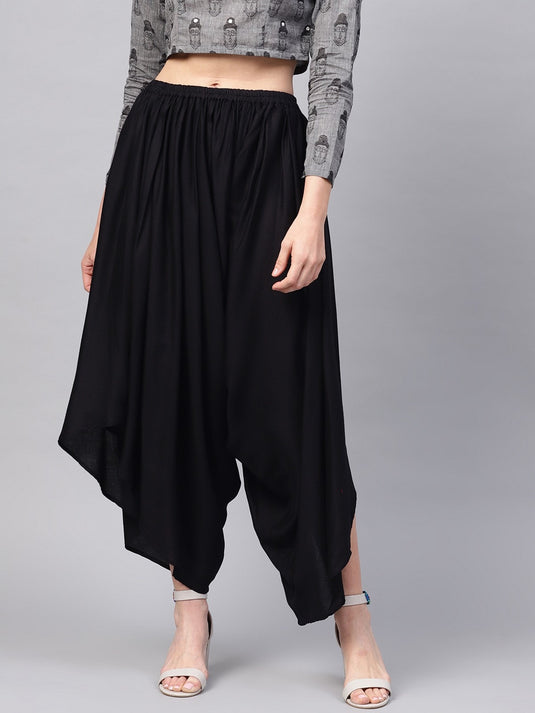 Black Dhoti Palazzo