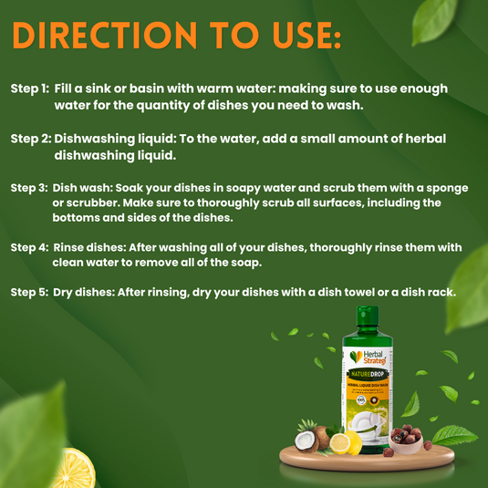 Herbal Dishwashing Liquid | Product Size: 500 ml, 1 ltrs, 1.8 ltrs, 2 ltrs, 5 ltrs