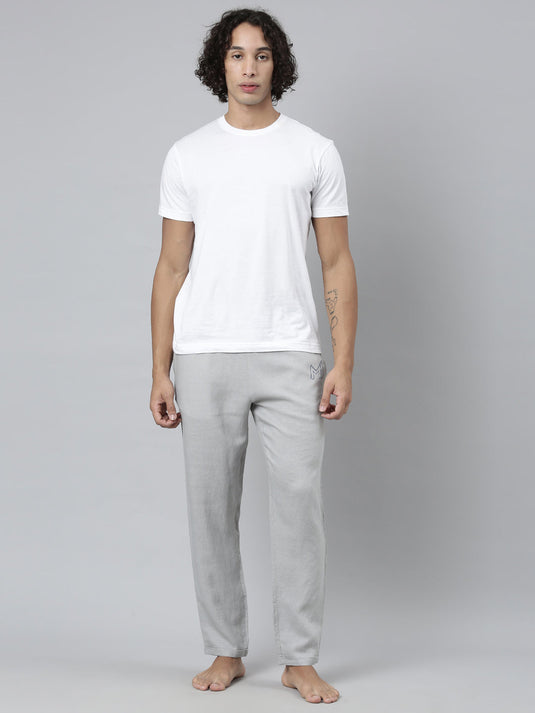 Ecentric-Mumbai Indians Official Men Grey Hemp Lounge Pant